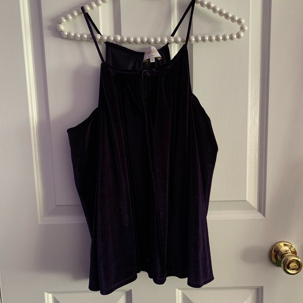 Purple Velvet Blouse